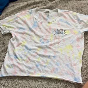VICTORIA SECRET PINK CROPPED TEE